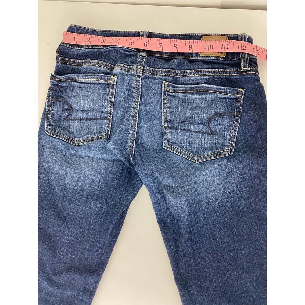 American Eagle Jeans Jegging Super Stretch Blue Jeans - Size 0 - Picture 3 of 8